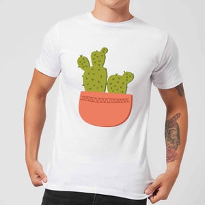 Two Potted Cacti Men's T-Shirt - White
