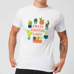 Crazy Cactus Lady Men's T-Shirt - White