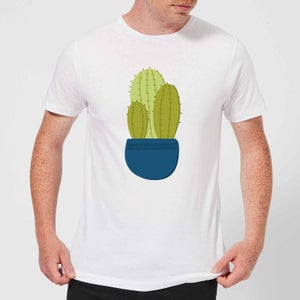 Three Potted Cacti Men's T-Shirt - White