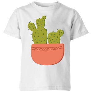 Two Potted Cacti Kids' T-Shirt - White