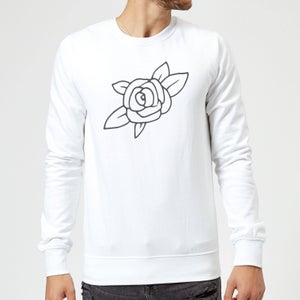 Rose Sweatshirt - White