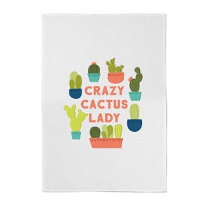 Crazy Cactus Lady Cotton Tea Towel