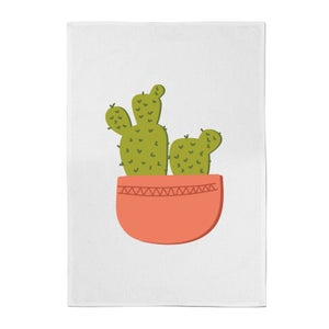 Two Potted Cacti Cotton Tea Towel