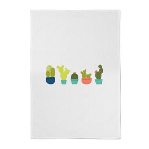 Cacti In A Row Cotton Tea Towel