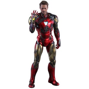 Action figure 1:6 di Iron Man Mark LXXXV, versione danneggiata dalla battaglia, Avengers: Endgame, serie MMS, Hot Toys - 32 cm