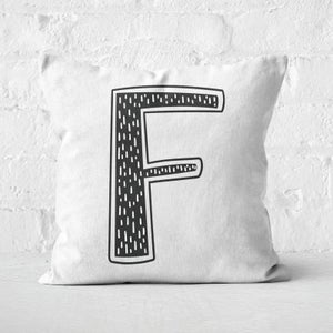 Handwritten F Square Cushion