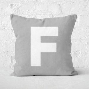 Letter F Square Cushion