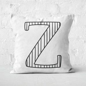 Handwritten Z Square Cushion