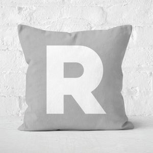 Letter R Square Cushion