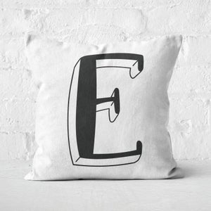 Handwritten E Square Cushion