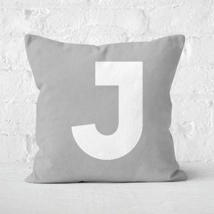 Letter J Square Cushion
