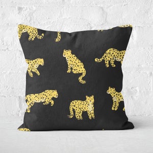 Cheetah Dark Square Cushion