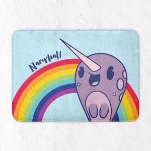 Narwhal Rainbow Bath Mat