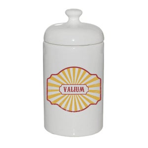 Valium Ceramic Jar