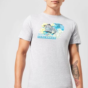 Marvel S.H.I.E.L.D. Helicarrier Mobile HQ Men's T-Shirt - Grey