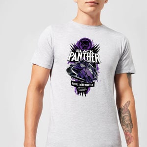 Marvel Black Panther The Royal Talon Fighter Badge Men's T-Shirt - Grey