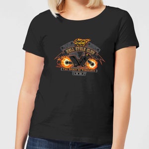 Marvel Ghost Rider Hell Cycle Club T-Shirt Donna - Nero