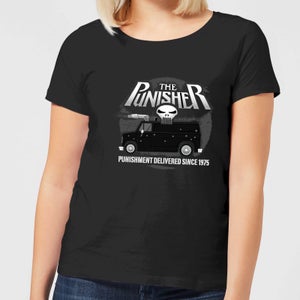 Marvel The Punisher Battle Van Damen T-Shirt - Schwarz