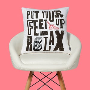 Monopoly Feet Up And Relax Square Cushion
