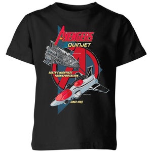 Marvel The Avengers Quinjet Kids' T-Shirt - Black