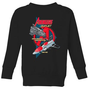 Marvel The Avengers Quinjet Kids' Sweatshirt - Black