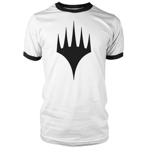 T-Shirt Magic The Gathering Black Logo Ringer - Bianco/Nero - Uomo