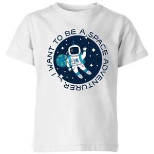 I Want To Be A Space Adventurer Kids' T-Shirt - White