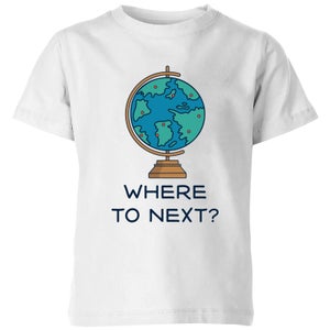 Globe Where To Next? Kids' T-Shirt - White