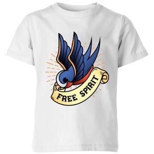 Swallow Free Spirit Kids' T-Shirt - White