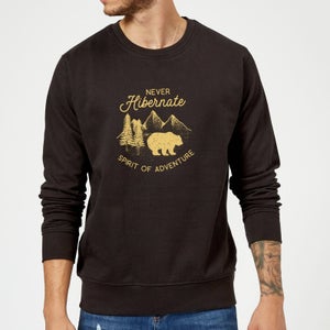 Never Hibernate Spirit Of Adventure Sweatshirt - Black