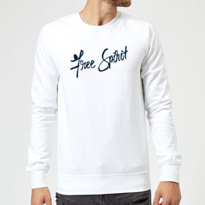 Hand Written Free Spirit Sweatshirt - White