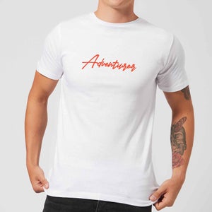 Adventurer Script Men's T-Shirt - White