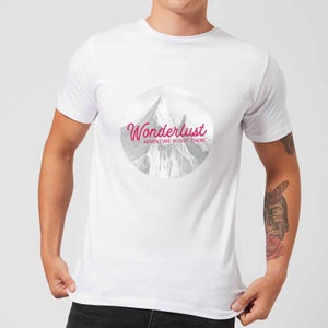 Mountain Wonderlust Adventure Is Out There Men's T-Shirt - White