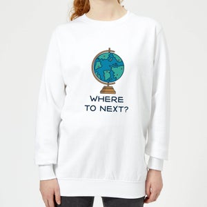 Globe Where To Next? Women's Sweatshirt - White