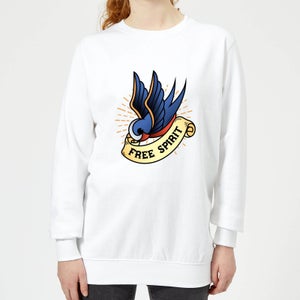 Swallow Free Spirit Women's Sweatshirt - White