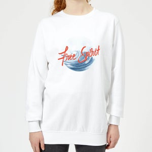 Free Spirit Tidal Wave Women's Sweatshirt - White
