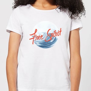 Free Spirit Tidal Wave Women's T-Shirt - White