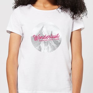 Mountain Wonderlust Adventure Is Out There Women's T-Shirt - White