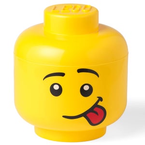 LEGO Aufbewahrung Kopf mit albernem Gesicht, klein