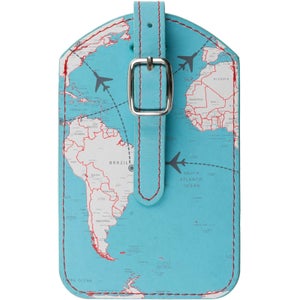 Trendz World Map Luggage Tag