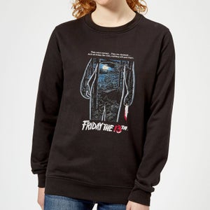 Friday the 13th Vintage Poster Women's Sweatshirt - Black