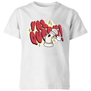 Yas Queen! Cartoon Kids' T-Shirt - White