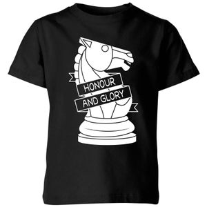 Knight Chess Piece Kids' T-Shirt - Black