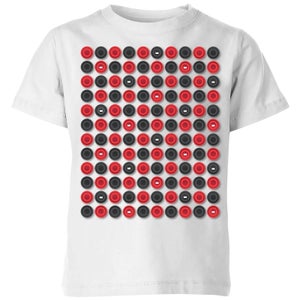 Checkers Pattern Kids' T-Shirt - White