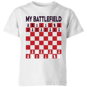 My Battlefield Chess Board Red & White Kids' T-Shirt - White