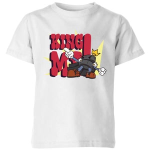 King Me! Checker King Kids' T-Shirt - White