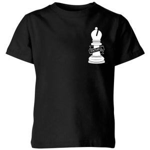 Faithful Pocket Print Kids' T-Shirt - Black