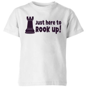 Just Here To Rook Up! Kids' T-Shirt - White