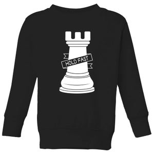 Rook Chess Piece Kids' Sweatshirt - Black