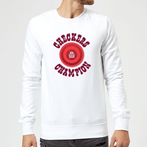 Checkers Champion Red Checker Sweatshirt - White